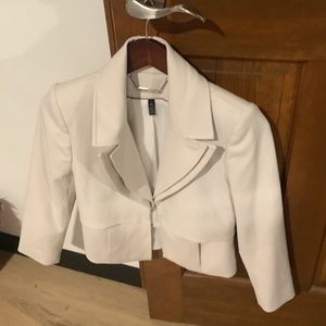 Cream tailored blazer